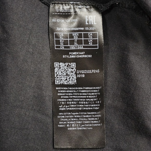 Guess Originals Multicolor Logo Spell Out T-Shirt Men's XL Black Tee Guess? - Picture 5 of 6